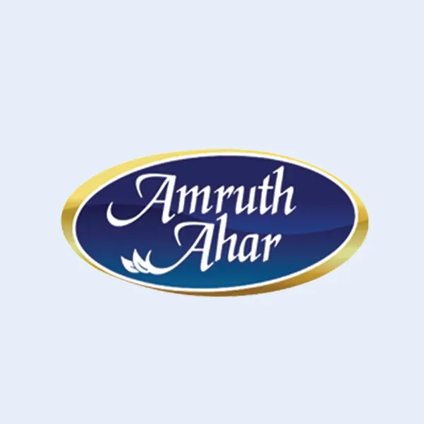 Amruth Ahar logo — foods client of Chachir