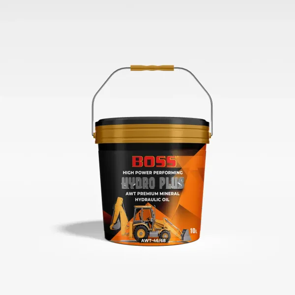 Boss Hydro Plus hydraulic oil bucket — packaging design by Chachir