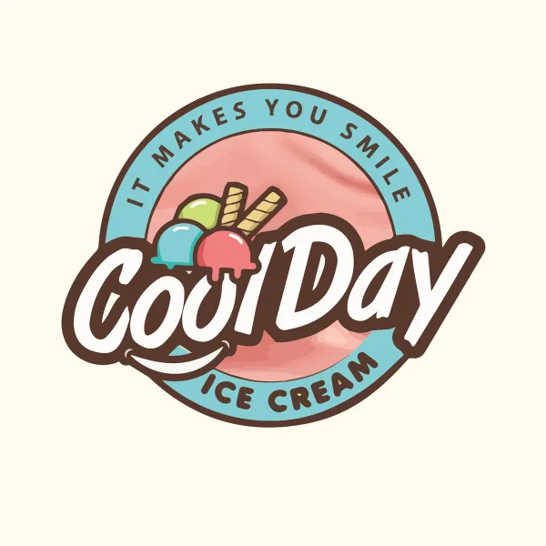 Cool Day Ice Cream logo — client of Chachir