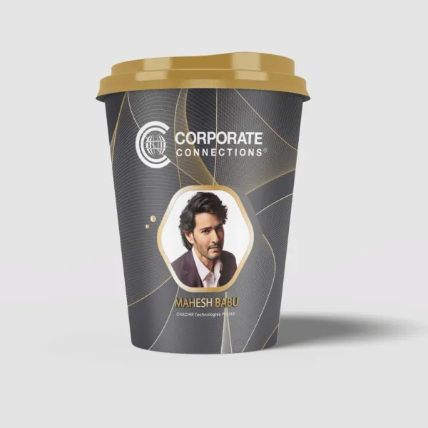 Corporate Connections cup — packaging design by Chachir