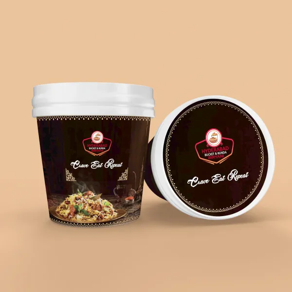 Crave Eat Repeat tub — packaging design by Chachir