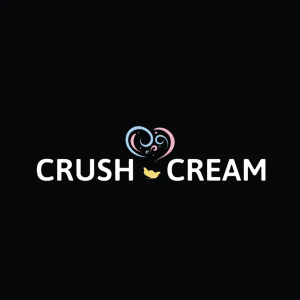 Crush Cream ice cream logo design by Chachir
