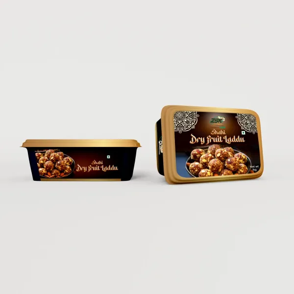 Dry Fruit Laddu tub — packaging design by Chachir