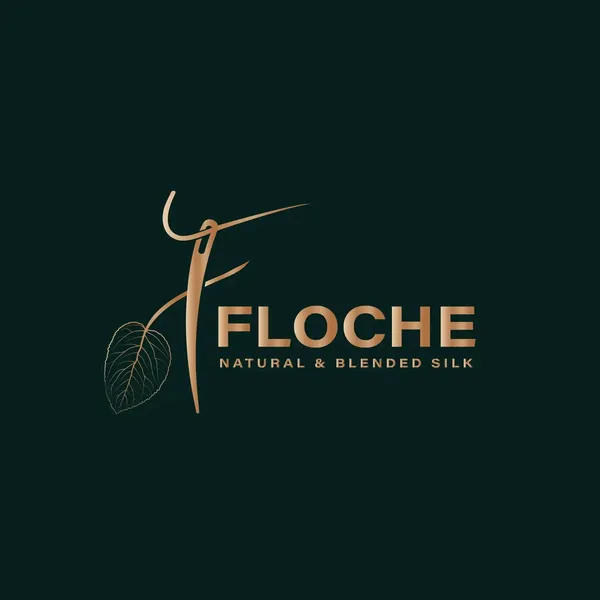 Floche silk & textiles logo design by Chachir