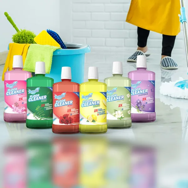 Floor cleaner bottles — packaging design by Chachir