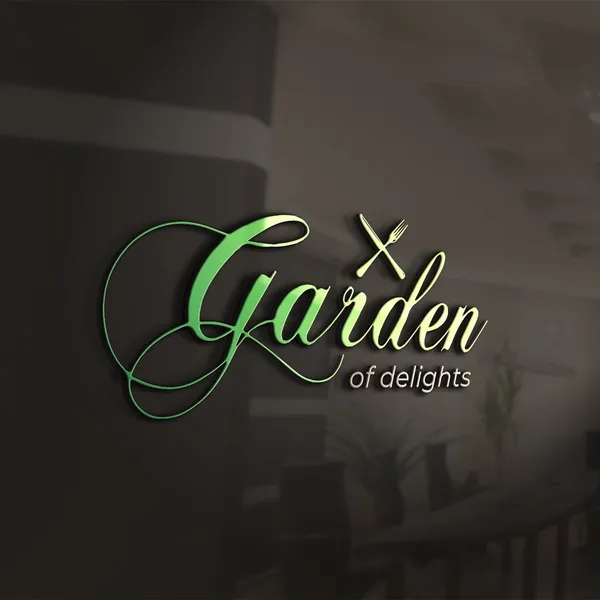 Garden of Delights restaurant logo design by Chachir