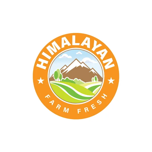 Himalayan Farm Fresh farm produce logo design by Chachir