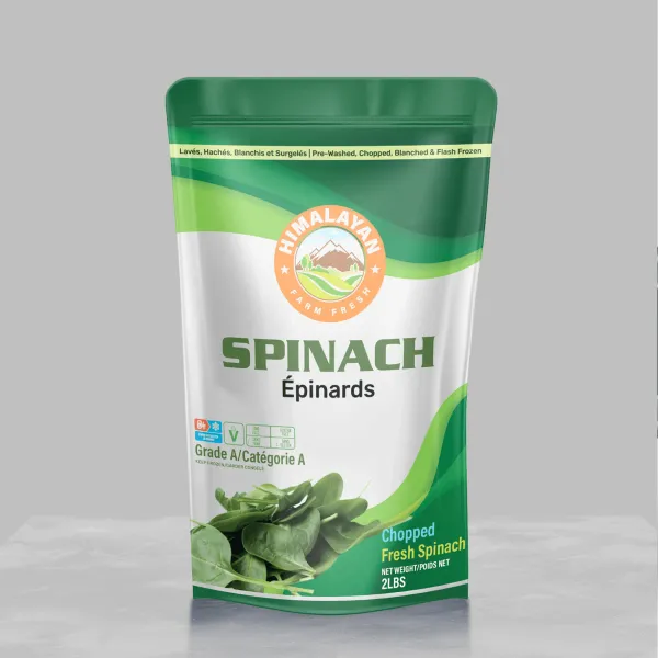 Himalayan Farm Fresh Spinach pouch — packaging design by Chachir