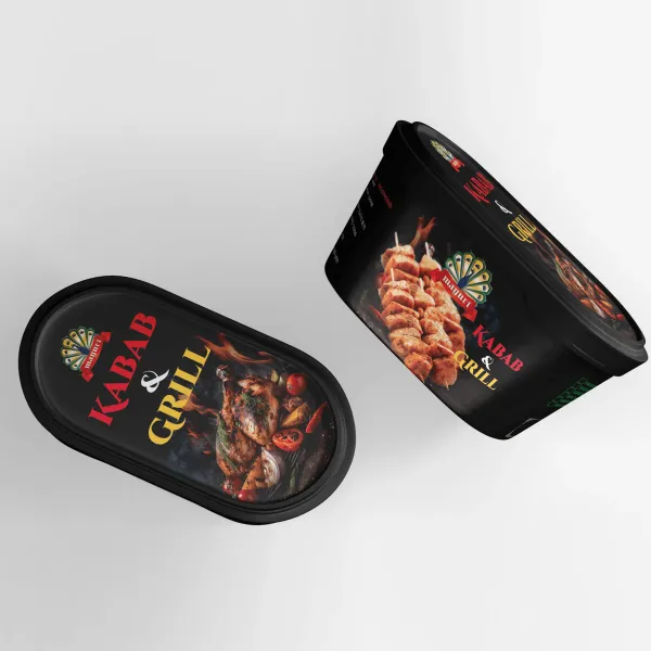 Kabab & Grill tub — packaging design by Chachir