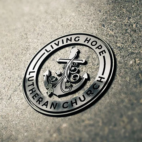 Living Hope Lutheran Church logo design by Chachir