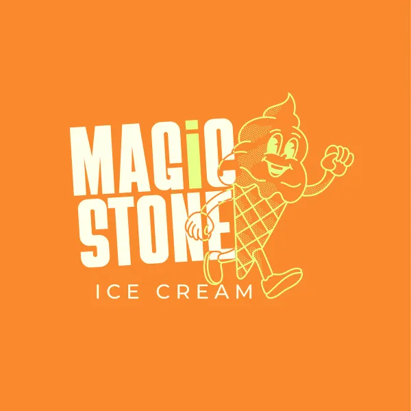 Magic Stone logo — ice cream client of Chachir