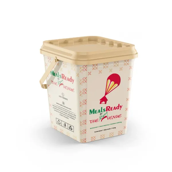 Meals Ready by The Spicy Venue bucket — packaging design by Chachir