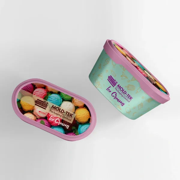 Mold-Tek ice cream tub — packaging design by Chachir