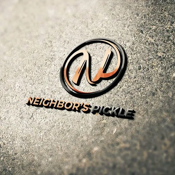 Neighbor's Pickle pickles logo design by Chachir