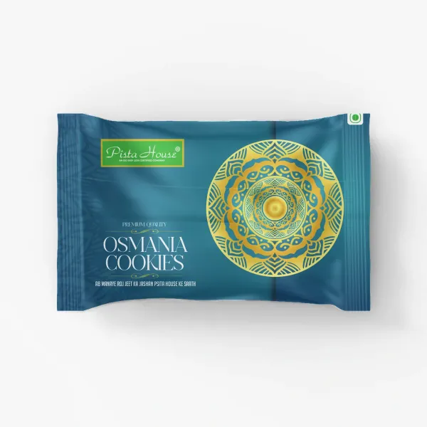Pista House Osmania Cookies pouch — packaging design by Chachir