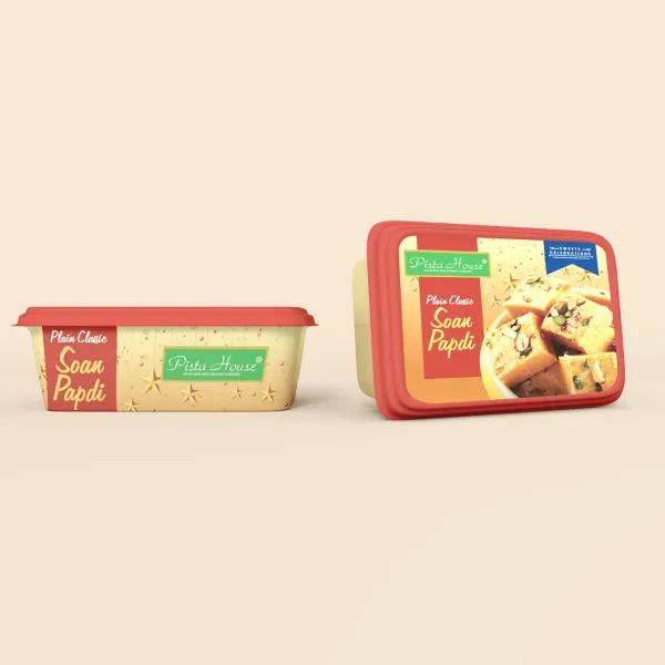 Pista House Soan Papdi tray — packaging design by Chachir