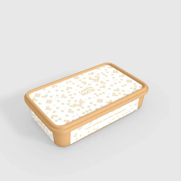 Printed dessert tray — packaging design by Chachir