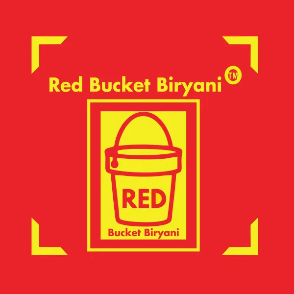 Red Bucket Biryani logo — restaurant client of Chachir