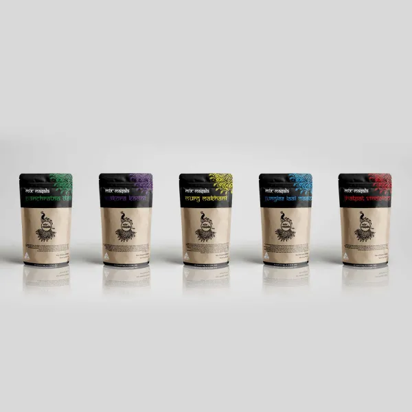Spice pouch range — packaging design by Chachir