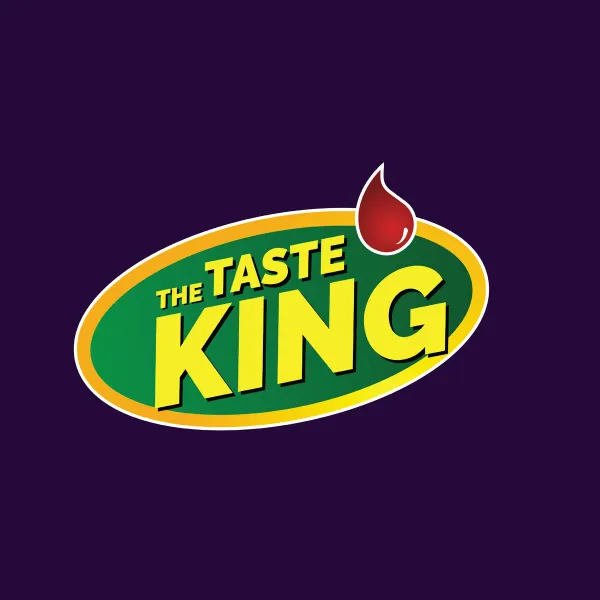 The Taste King logo — food client of Chachir