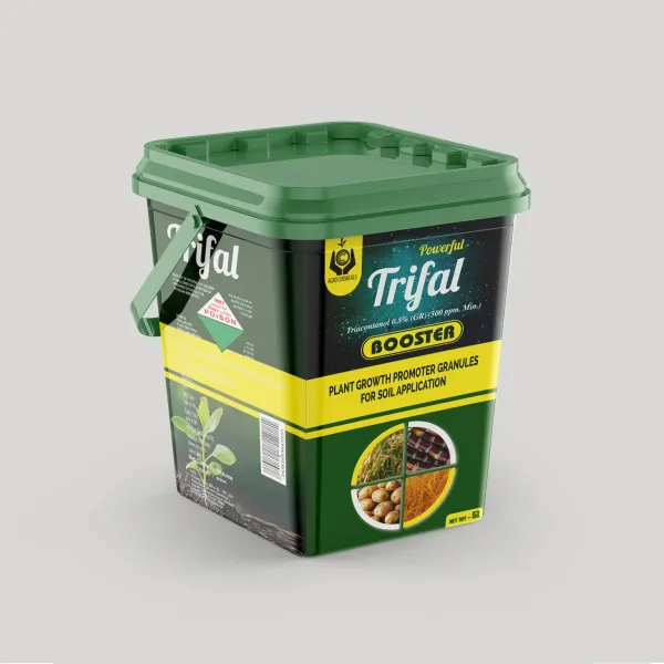 Trifal plant growth booster bucket — packaging design by Chachir