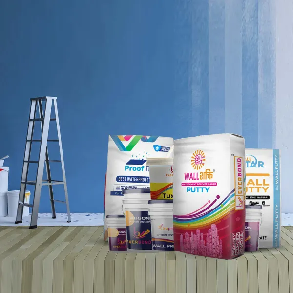 Wall putty and waterproofing bags — packaging design by Chachir