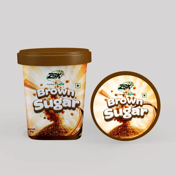 ZSK Brown Sugar tub — packaging design by Chachir