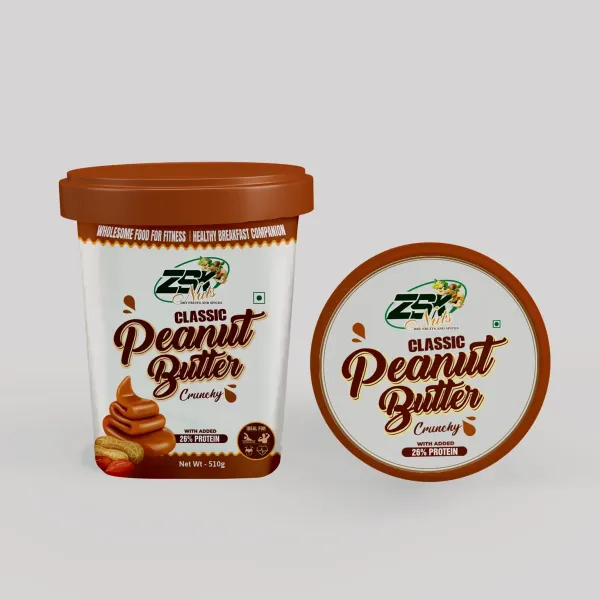 ZSK Classic Peanut Butter tub — packaging design by Chachir
