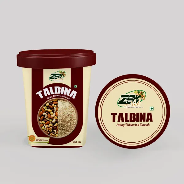 ZSK Talbina tub — packaging design by Chachir